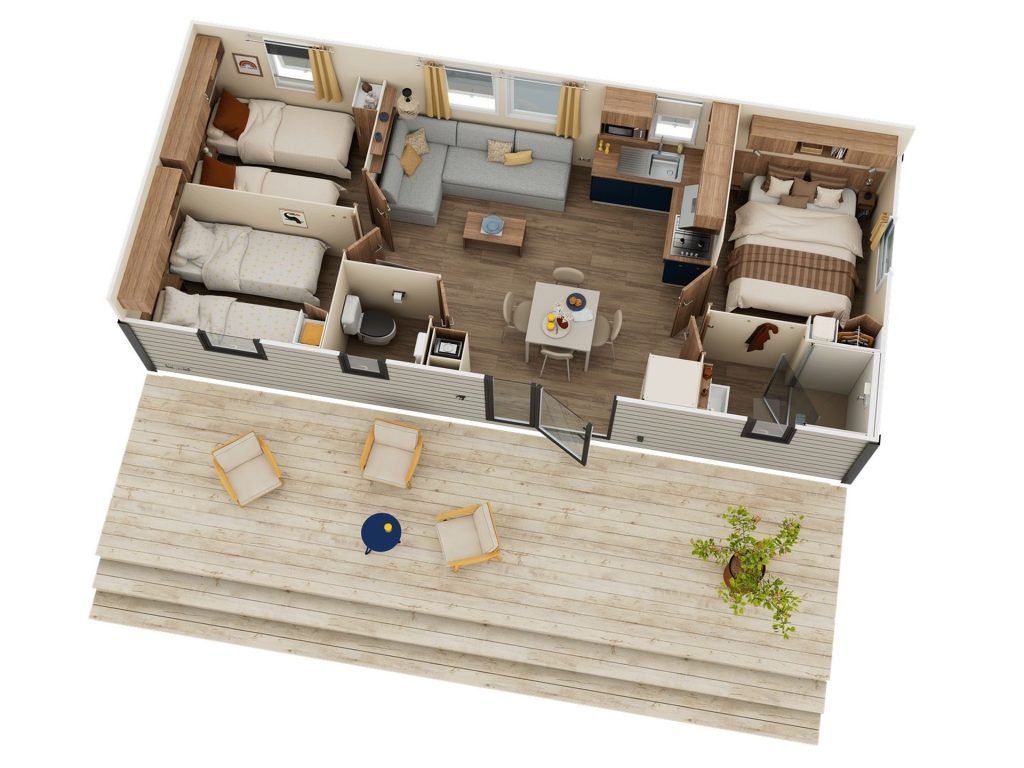 Luxe mobile home te huur op Les Sables d’Or - AT 34 — foto 3